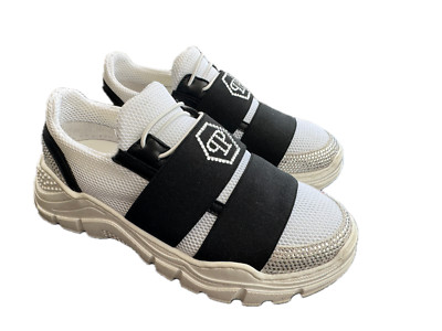 PHILIPP PLEIN Runner Statement Hexagon Sneakers Girl's Shoes sz 31