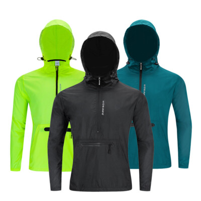 WOSAWE Radfahren KapuzenJacke Mountainbike Hoodies Winddicht Wasserdicht Mantel
