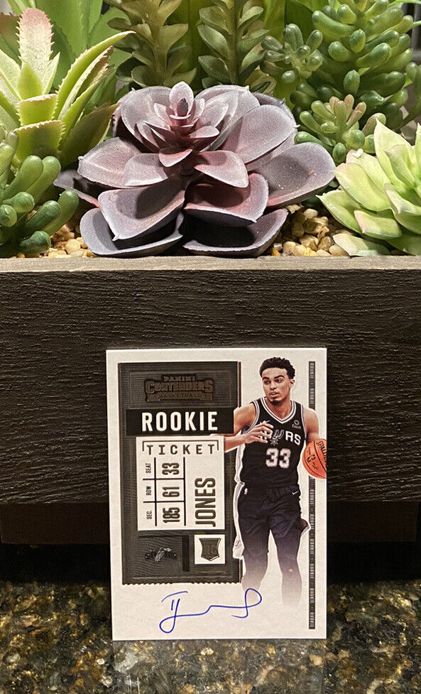 2020-21 Panini Contenders Tre Jones Rookie Ticket Auto 2020-21 Panini Contenders Tre Jones Rookie Ticket Auto