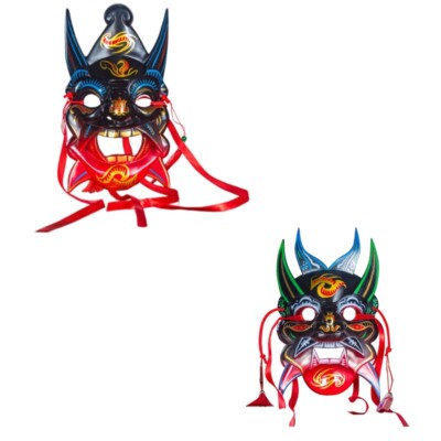 Party Mask Aesthetic Mask Hand Painted Nuo Operas Mask Masquerade Mask Gifts
