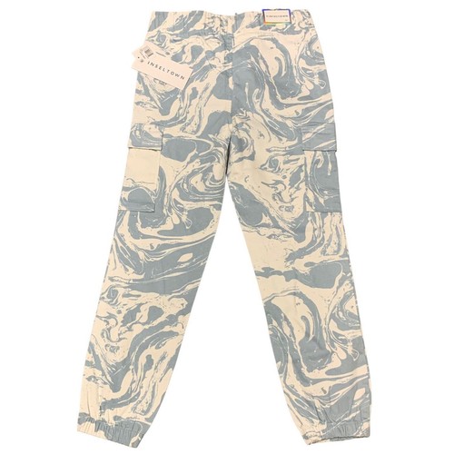 Tinseltown Women's Four Pocket Blue White Marble Denim Jeans XS Jogger - Picture 2 of 6