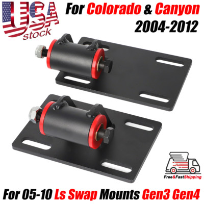 For 2004-2012 Colorado / Canyon & 2005-2010 Ls Engine Swap Mounts Gen3 Gen4 v8