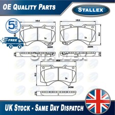 Adatto a Toyota Land Cruiser 2007- + altri modelli set pastiglie freno stallex anteriore