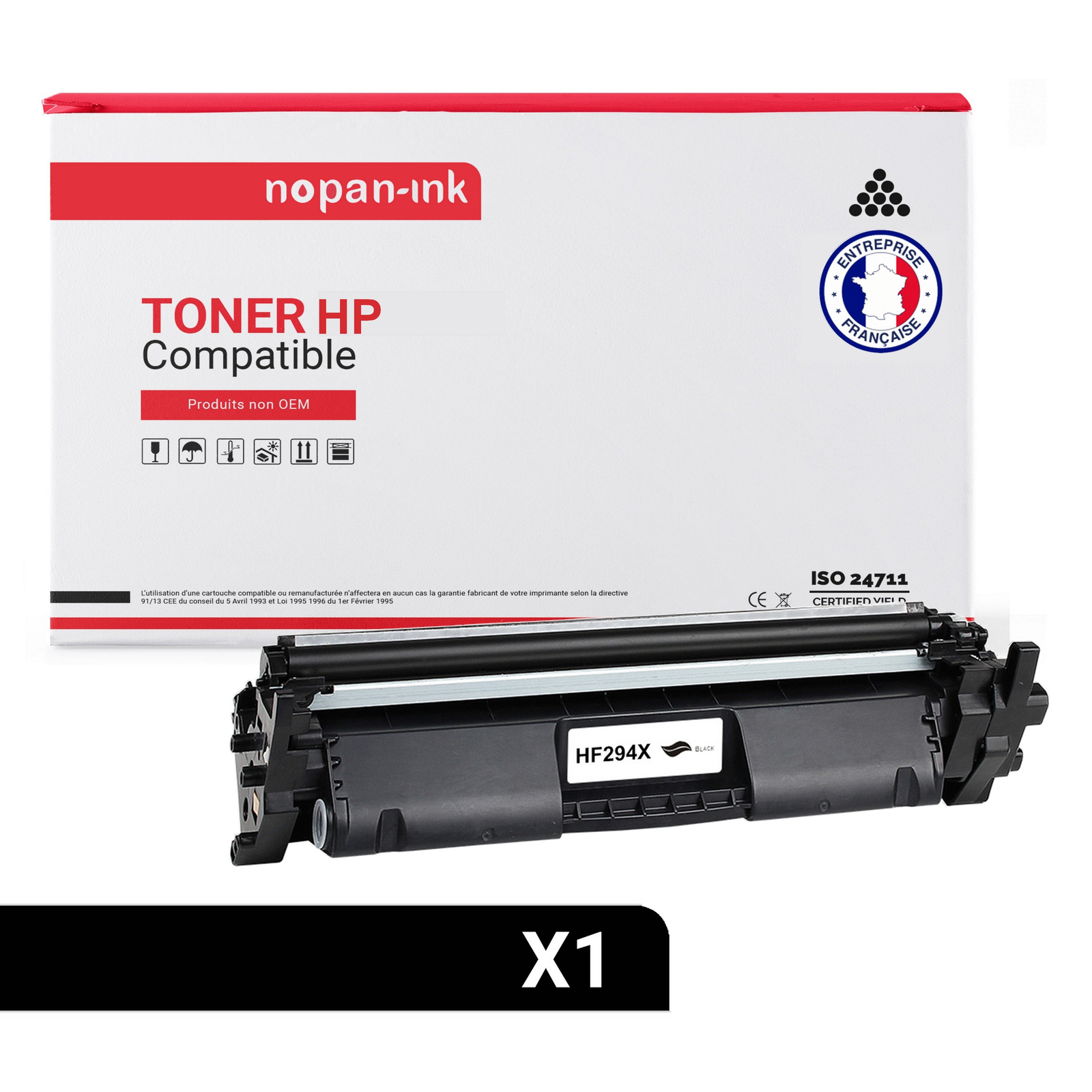 Toner CF294X noir haute capacité compatible HP pour des textes nets sans bavure