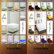 High Deep Pocket 1 PC Fitted Sheet 1000TC 100 Egyptian Cotton US Twin-XL Size