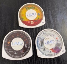 LOT OF 3 SONY PSP VIDEO GAMES UMD-USED  UNTESTED.