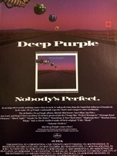 Deep Purple, Nobody's Perfect, Full Page Vintage Promotional Ad