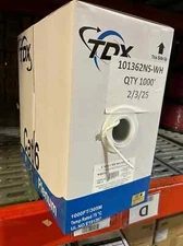 CAT6 CMP Plenum Ethernet Cable Blue or White 1000FT (NO SPLINE) - Pure Copper