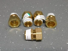 (5) Anderson Metals Brass 3/4" MNPT x 7/8" Tube OD Compression (Fits 3/4" Pipe)