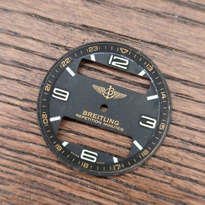 Breitling Aerospace Repetition Minutes Watch Dial, Black, Used 32.3mm (H238)