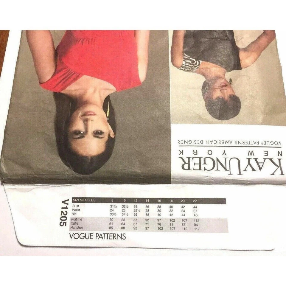 Sewing Pattern Vogue V1205 Women Dress Formal Holiday Party 8-14 Kay Ungee U/C - Image 4 of 4