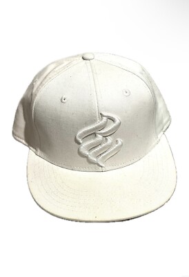 Rocawear SnapBack Hat Flat Brim Brooklyn Boys White/ Multi Color