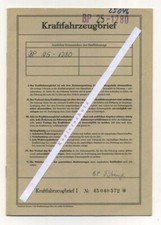 Alter KFZ-Brief v. VW-Bus T2, von 1971