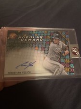 2022 Topps Pristine Christian Yelich Gold ENCASED Refractor AUTO SP #28/50