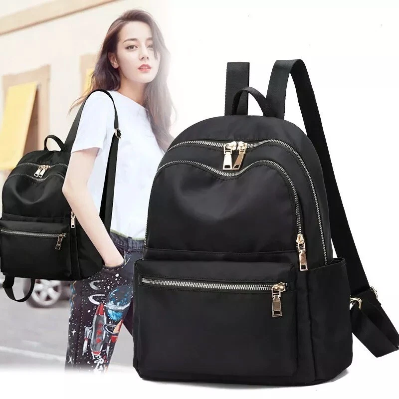 Ladies black rucksack handbags sales