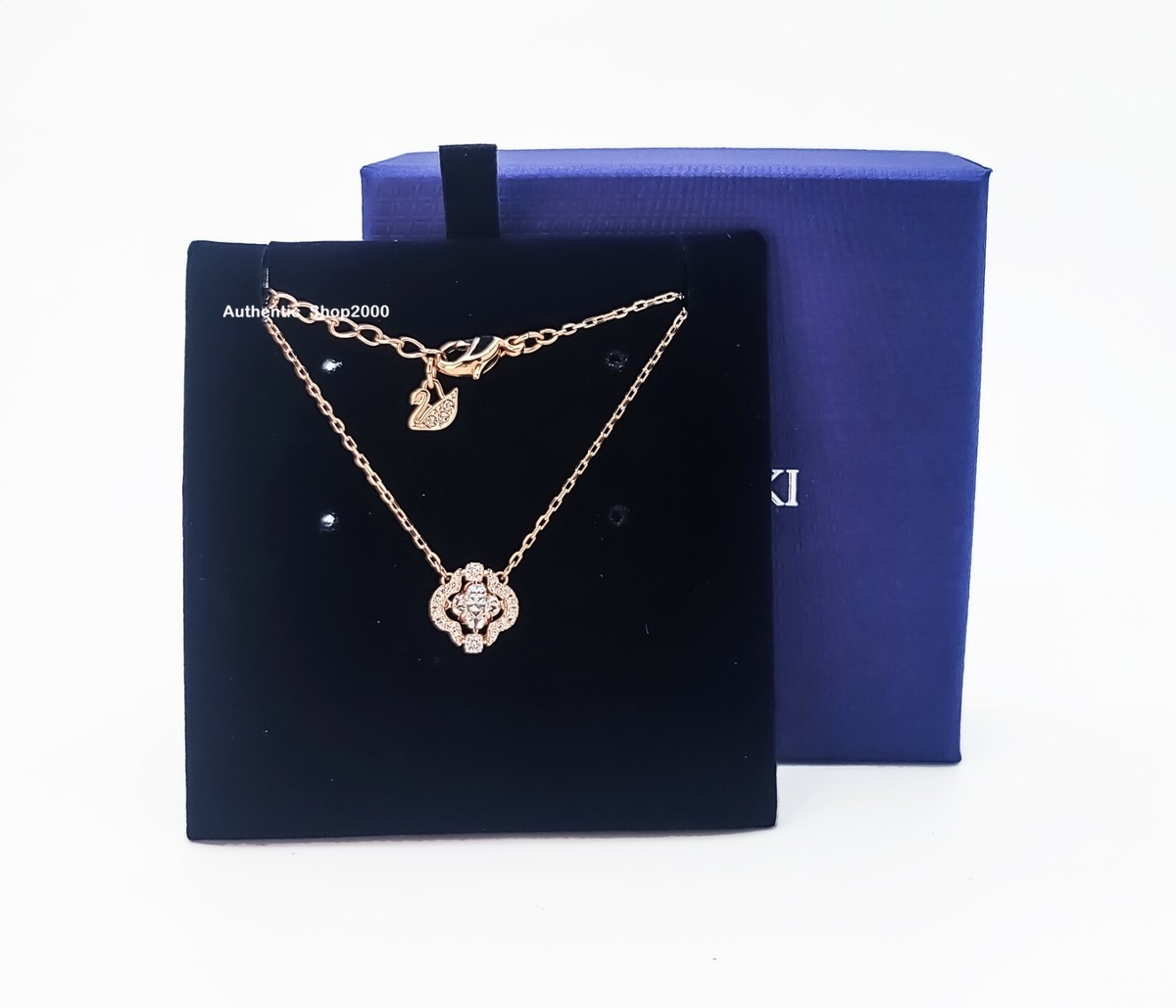 NEW Authentic SWAROVSKI Rose Gold Sparkling Dance Pave Clover