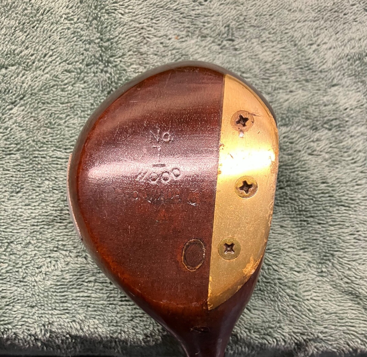 Genuine Persimmon ドライバー Extremely Rare Persimmon No. 1 wood driver Pro Made. Steel shaft