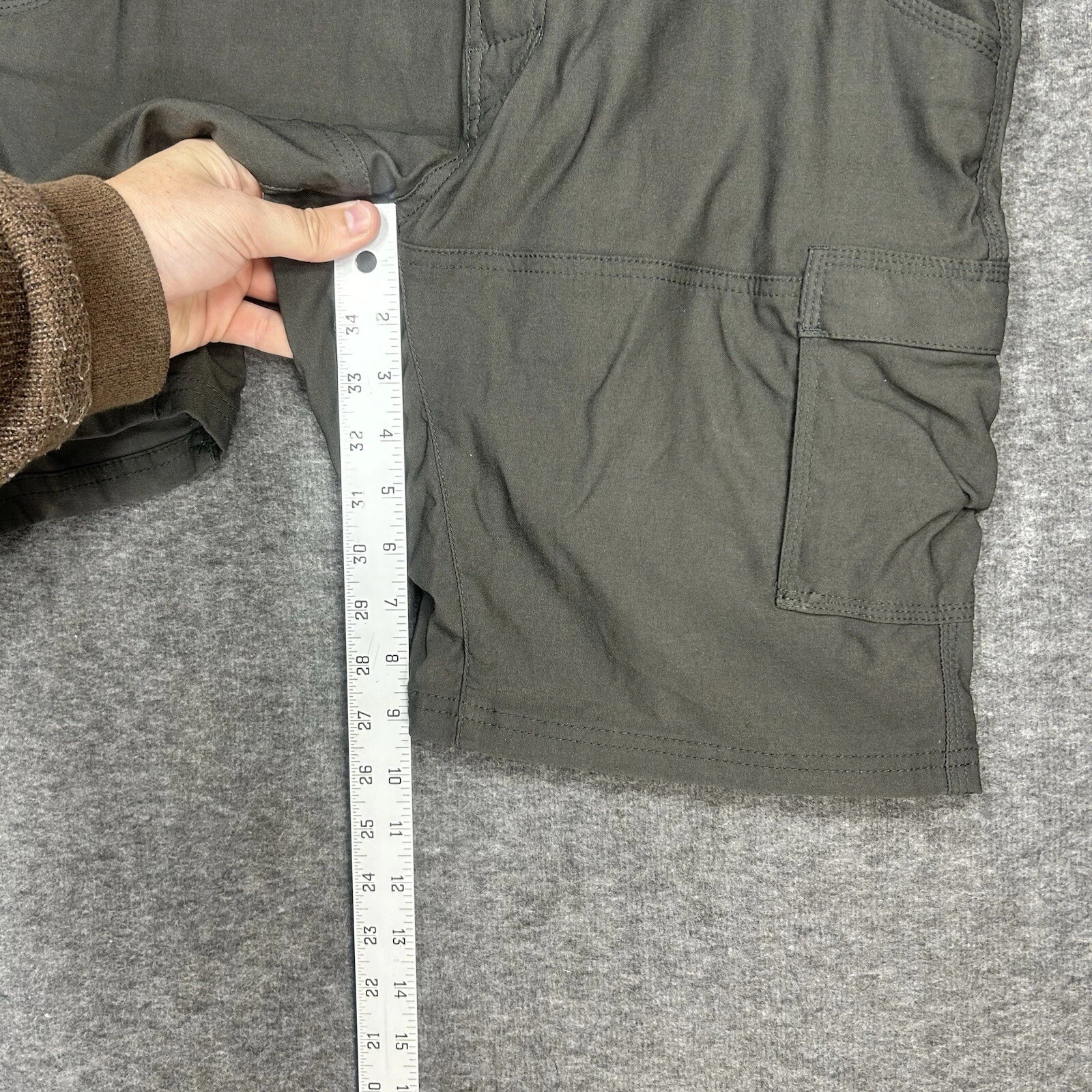 prana stretch zion cargo pocket belted shorts