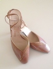 Vtg NOS 1970s Charles Jourdan France Leather Heels Deadstock Original Box Sz 6.5
