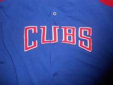 Chicago Cubs Baseball Jersey Starter Classic Style Old School Playoffs XL Get IT