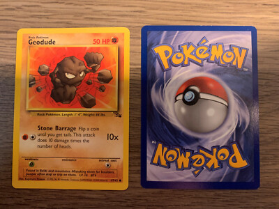 Pokemon Card: GEODUDE - Fossil Set 47/62 - Common - Never Played | eBay Pokemon Card: GEODUDE - Fossil Set 47/62 - Common - Never Played | eBay
