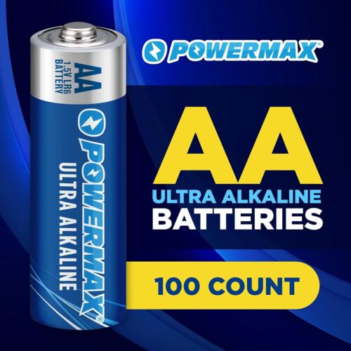 Powermax AA Batteries, Ultra Long Lasting Alkaline Battery, 10-Year Shelf life - Picture 2 of 41