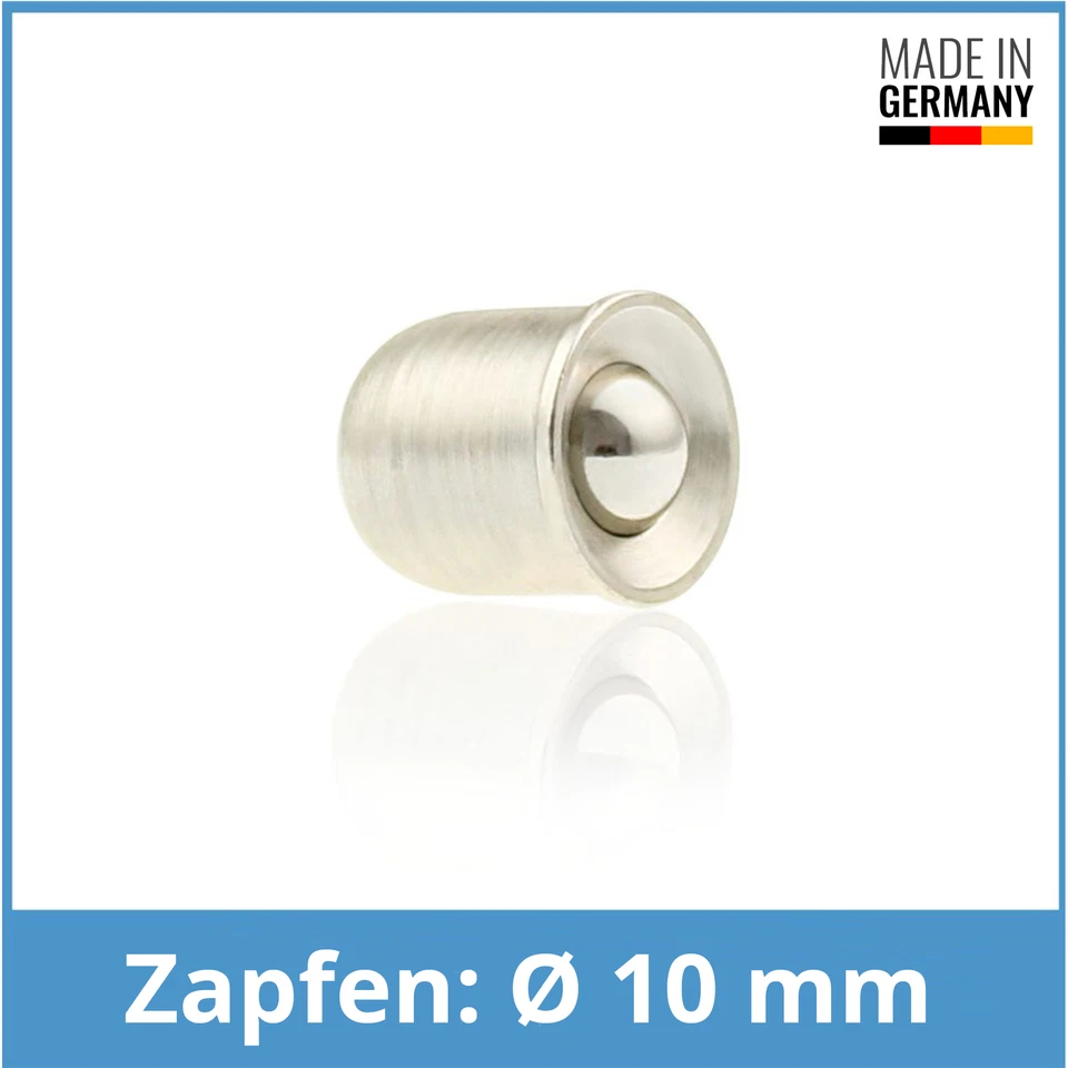 WTB® Kugeldrucköler DIN 3410 F 10mm Stahl vernickelt