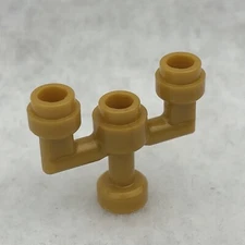 LEGO 73117 Pearl Gold Minifigure, Utensil Candlestick / Candelabra (x1)