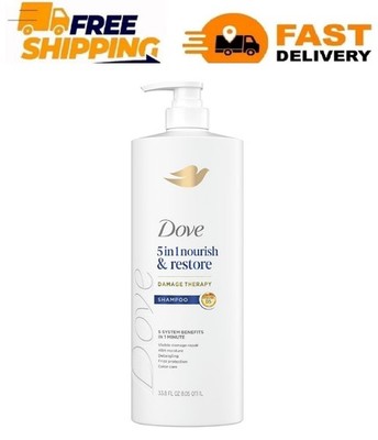 Dove Nourish & Restore 5-in-1 Shampoo, 33.8 fl. oz.
