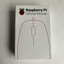 Genuine Raspberry Pi Official Wired USB Type A Mouse SC0165 Model: RPI OEM Red