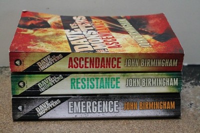 Dave vs. the Monsters--3 book series, John Birmingham, paperback
