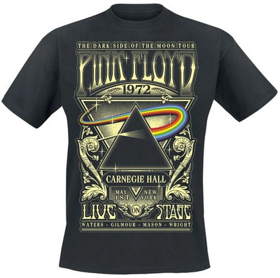 Pink Floyd T-Shirt Herren The Dark Side Of The Moon - Live On Stage 1972 schwarz