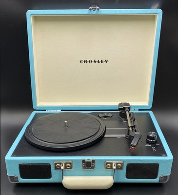 Crosley Cruiser Deluxe Portable 3 Speed Bluetooth Record Player w/ Power Cord