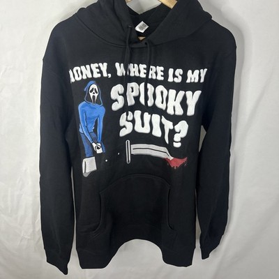 Scream Ghost Face   Honey, Where Is My Spooky Suit? Black Pull Over Jacket M Men