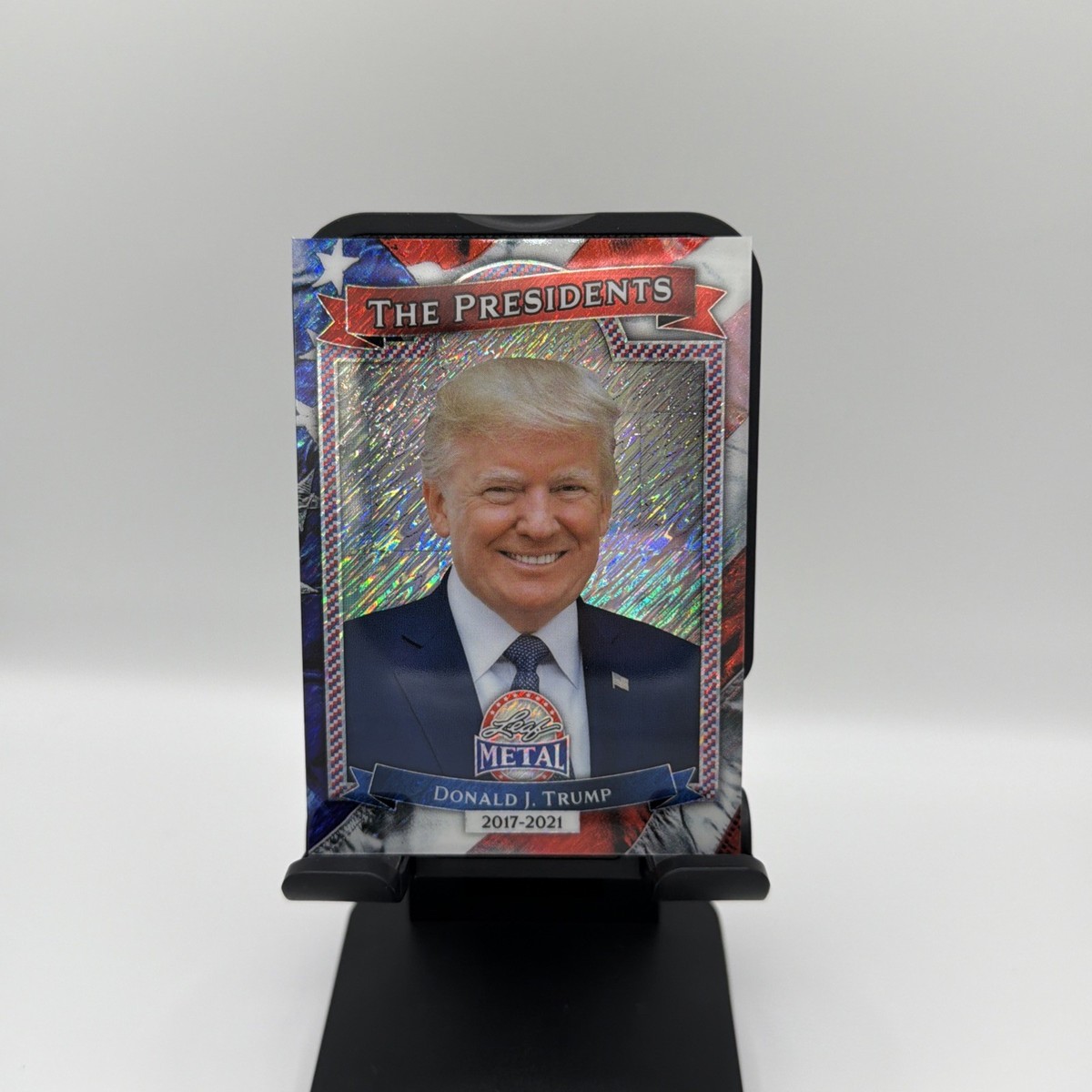 2026 Leaf Metal Presidents Day DONALD TRUMP - TP-45 Silver Shimmer