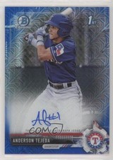 Anderson Tejeda Bowman Chrome 2017 Blue Mojo Refractor /150 Auto