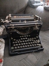 Antique Underwood No 5 Standard Typewriter – WORKING – Heavy Cast Iron – Vintage thumbnail