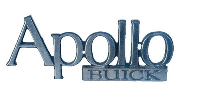 Buick Apollo OEM 1973-74 Emblem Badge Nameplate GM 9672249 Vintage