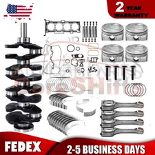 For Hyundai Kia 2.4L G4KJ Engine Rebuild Kit Crankshaft Con Rods Bearing Pistons