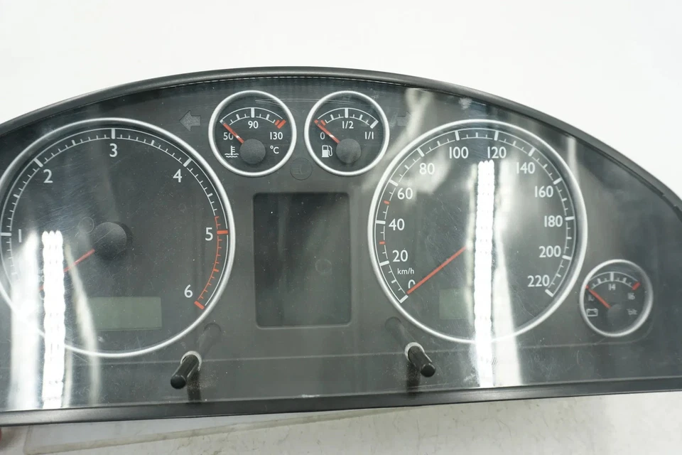 VW T5 Multivan Highline Tachimetro 7H5920870L Cromo Raro MFA FIS Automatico - Immagine 3 di 4