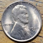 1940 S Lincoln Wheat One Cent 1c Coin Red BU Weak #AA830