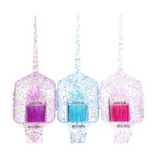 Colortrak 3 Pack Mini Glitter Trio Brush  Bowl Set, Small Brushes with Color...