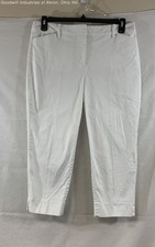 Talbots White Perfect Crop Chino Pants Women's Size 12P