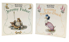 BEATRIX POTTER 2 Board Books Jemima Puddle-Duck  Jeremy Fisher 1996