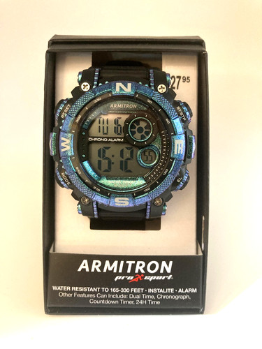 Armitron Sport Men's Digital Chronograph Resin Strap Watch, 40/8284GXB