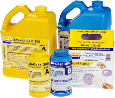 Smooth-Cast  305 Liquid Plastic Resin for Special Effects, & More, White - Pint