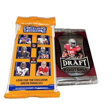 2024 Panini Contenders Football 22 Card Fat Pack & 2016 Leaf Draft 5 Card Pack