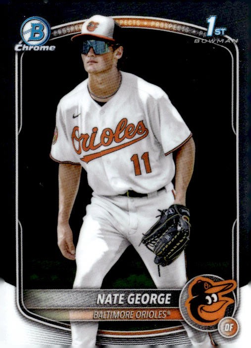 2025 Bowman Chrome #BCP-184 Nate George Prospects