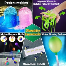 150 Experiments Science Kits for Kids, S.T.E.M Educational Project Toys for B...