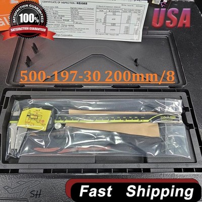 Mitutoyo 500-197-30 8'' 200mm Absolute Digimatic Vernier Caliper New US Stock